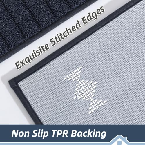 Kitchen Rugs Non Slip Washable 2PCS (6.25 Sq Ft)