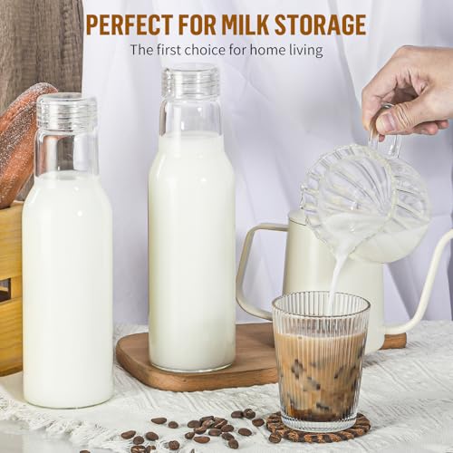 25 Oz Glass Bottles with Lids (4 Count)