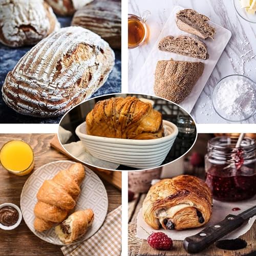 Banneton Bread Proofing Basket 2 Pack 10 In Oval Sourdough Proofing Basket (2 Count)