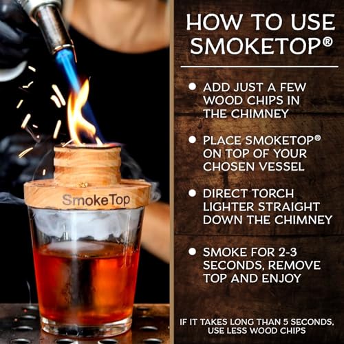 SmokeTop® 5 Pack Cocktail Smoker Kit for Food & Drinks