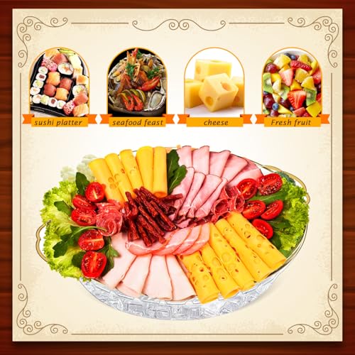 3 Set 11.8" Chilled Serving Tray Compartments for Parties (3 Count)