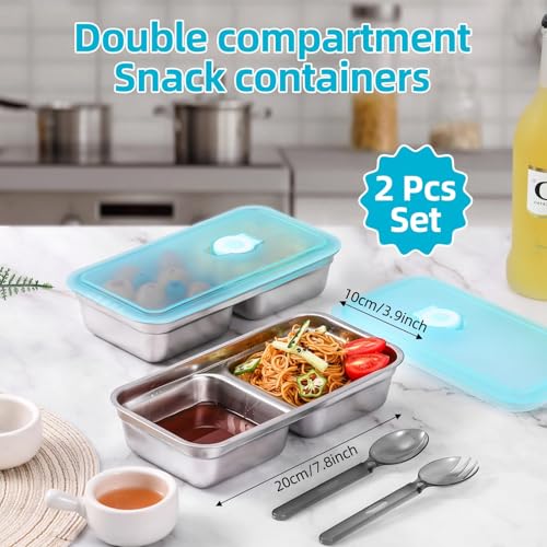 Stainless Steel Snack Containers with Lids (100 milliliter(s))