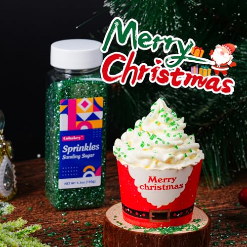 Green Sanding Sugar Sprinkles (5.3 Ounce)