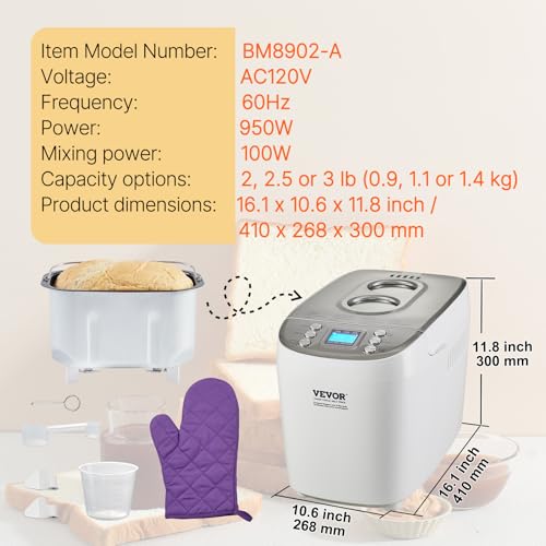 Bread Maker Dough Machine 15 Menus in 1