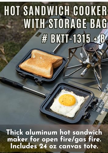 Sandwich Maker Hot Sand Single Burner Gas Fire Open Fire Compact Aluminum TT