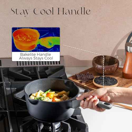 Ceramic Nonstick Saucepan with Lid