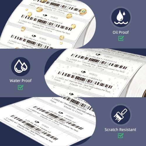 L LIKED 4"x1" Thermal Labels (16800 Count)