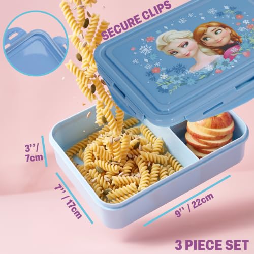 Disney Frozen Girls Lunch Box 3Pc Set (3 Count)