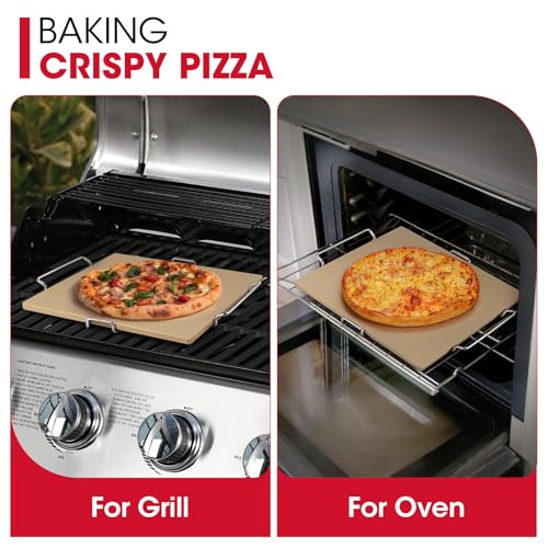 12" x 12" Square Pizza Stone for Oven and Grill