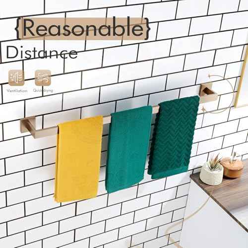 32 Inch Towel Rack for Bathroom Kitchen Towel Rails Wall Mount SUS304 Stainless Steel Towels Holder