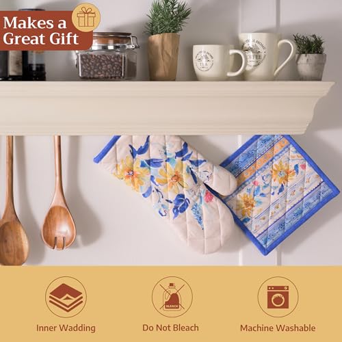 100% Cotton Oven Mitt & Pot Holder Set (2 Count)