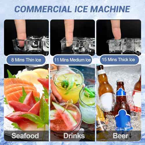 500 lbs High Output Commercial Ice Machine Freestanding Self