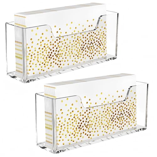 2 Pack Acrylic Guest Towel Holder for Bathroom