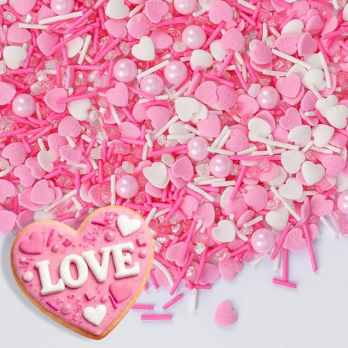 Edible Heart Sprinkles (4.5 Ounce)