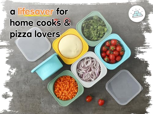 500ml Individual Dough Storage Vessels with Airtight Lid (5 Count)