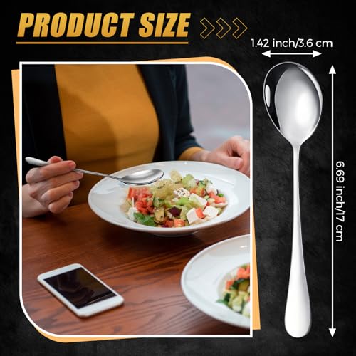 100 Pcs Soup Spoons Bulk (100 Count)