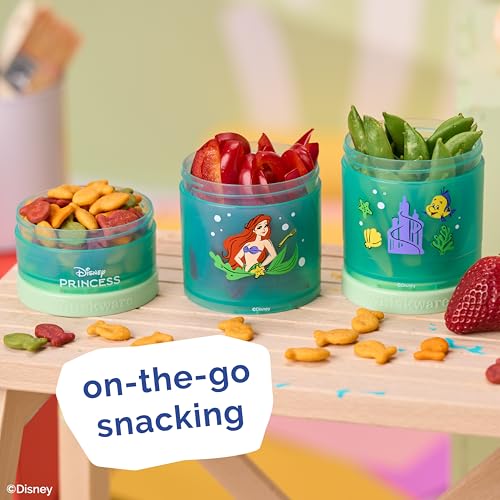 Disney Princess Stackable Snack Containers for Kids