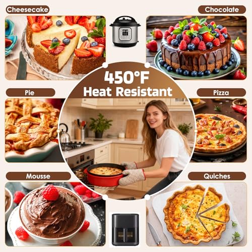 9 Inch Springform Pan Leakproof Nonstick Cheesecake Pan with Protector