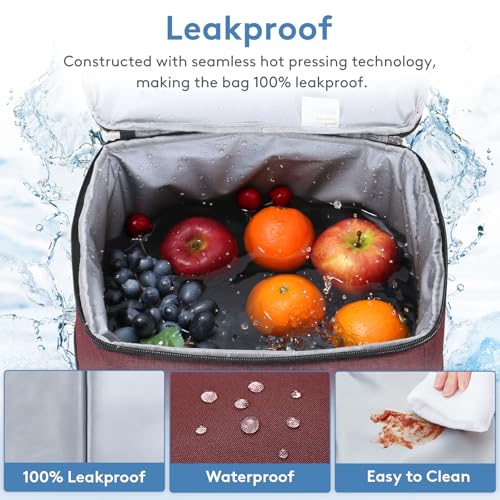 Cooler Bag 60 Cans Collapsible and Insulated Large Lunch Bag Leakproof Soft Cooler Portable for Camping (60 Count)