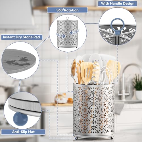 360° Rotating Utensil Holder