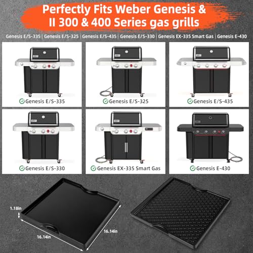 Grill Griddle for Weber Genesis 300 & 400 Series