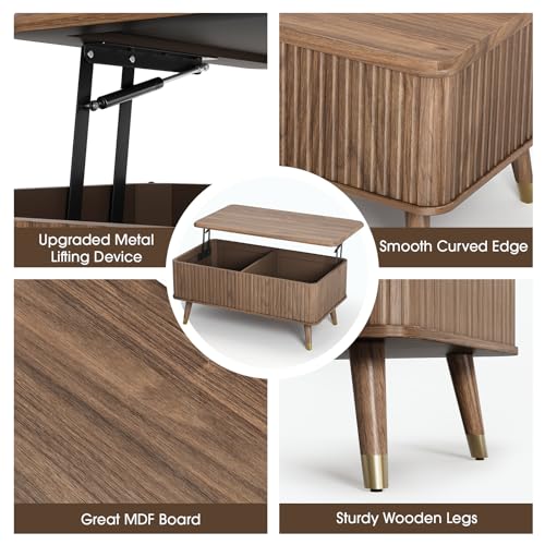Lift Top Coffee Table with Storage for Living Room
