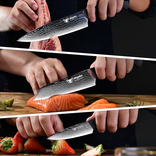 8C Damascus Knife Set