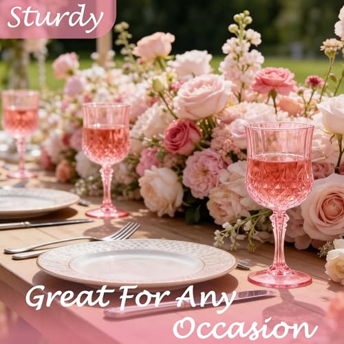 100Pack Plastic Wine Glasses (100 Count)