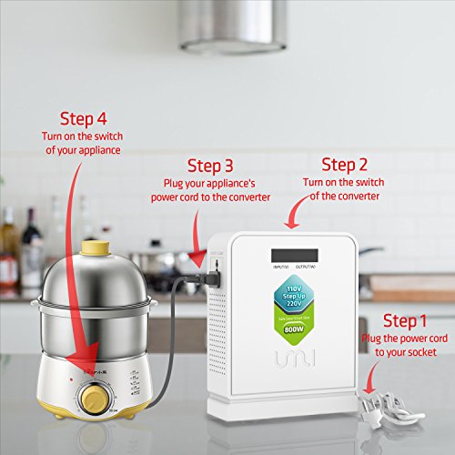 Voltage Converter 110v to 220v Step Up 800W Use Asia and Europe to US