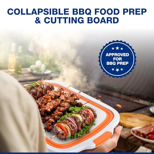 2 Pack XL Collapsible BBQ Prep Tub with Built (2 Count)