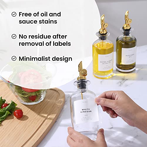 Oil and Vinegar Dispenser with Metal Pour Spout (2 Count)