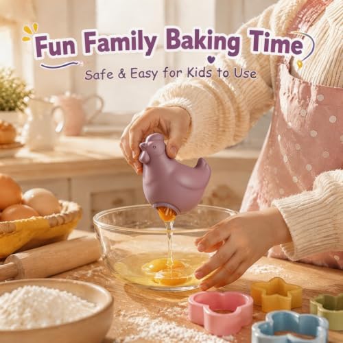 Hen Shaped Silicone Egg Yolk Separator