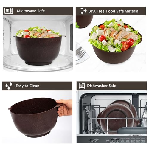 4.5 Quart Large Plastic Mixing Bowls