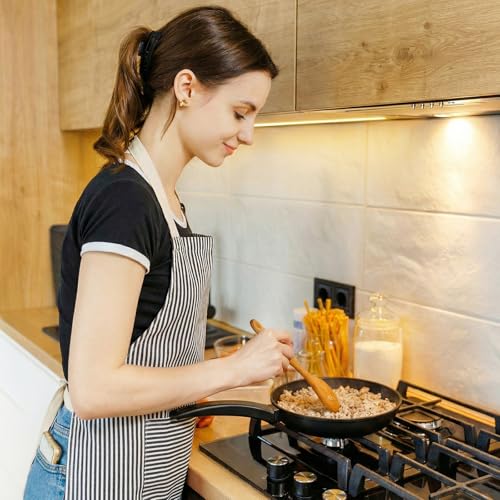 2 Pack Cooking Aprons Adjustable Bib Apron for Women with 2 Pockets (2 Count)
