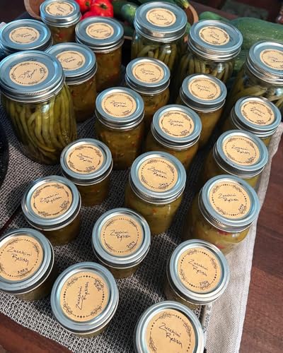 500pcs 2" Label Stickers for Jars and Lids (500 Count)