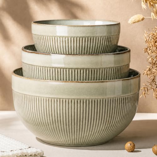 Ceramic Mixing Bowls Set of 3 (3 Count)