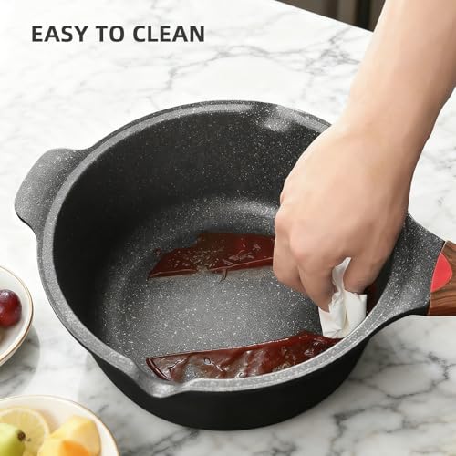 4QT Sauce Pan & 12.5IN Skillet Set with Lids (2 Count)