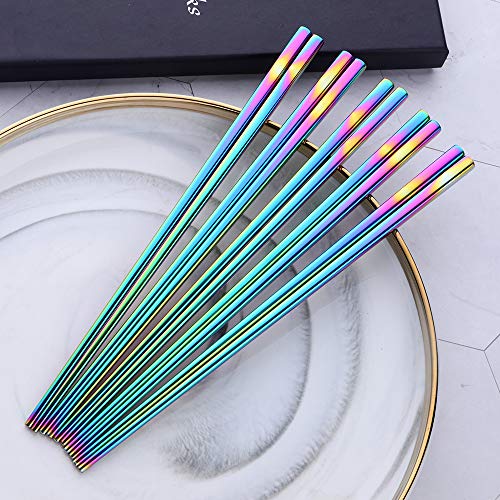 Rainbow Stainless Steel Chopsticks