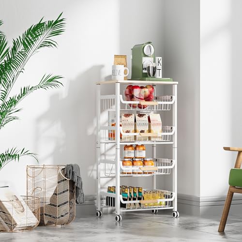 5 Layer Fruit Basket Kitchen Food Organizer and Rack