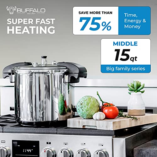 15 Qt Pressure Cooker Stainless Steel
