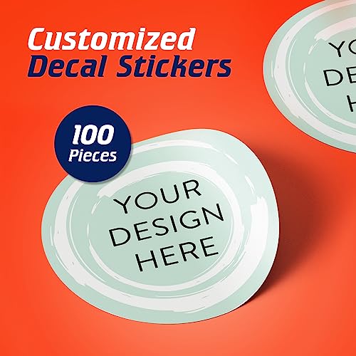Custom Vinyl Stickers Your Image (100 Count)