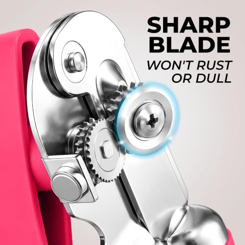 Stainless Steel Swing Open Manual Can Opener Comfortable Grip