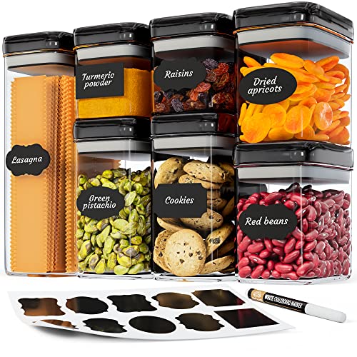 Airtight Food Storage Containers Set for Home Organization (7 Count)