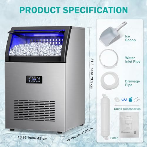 Commercial Ice Maker Machine (55 Count)