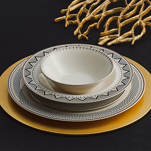 Globe 24 Piece Dinnerware Set for 6 People