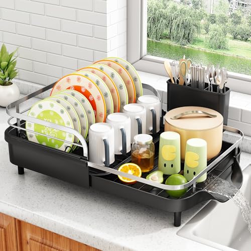 Expandable Dish Drying Rack for Small Kitchen Counter