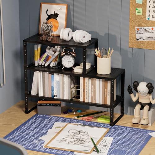 Expandable Spice Rack Kitchen Cabinet Shelf Organizer (3 Count)