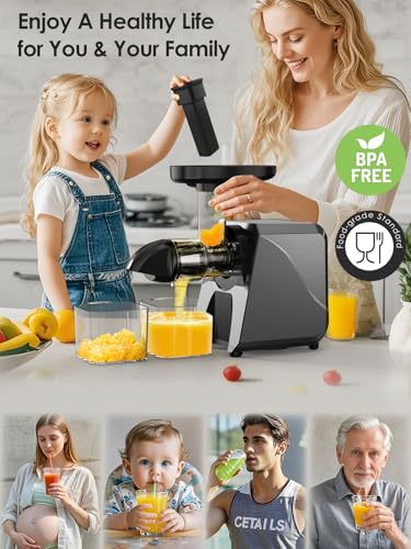 Cold Press Slow Juicers with Electric Coffee Grinder for Home & Office