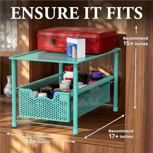 Stackable Under Sink Sliding Basket Drawer
