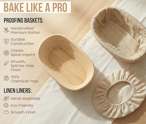 Banneton Bread Proofing Baskets (2 Count)